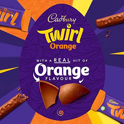 Cadbury Twirl oranje groot paasei, inclusief 1 groot ei en 1 chocoladereep, 195 g (1 stuks) - Image 4