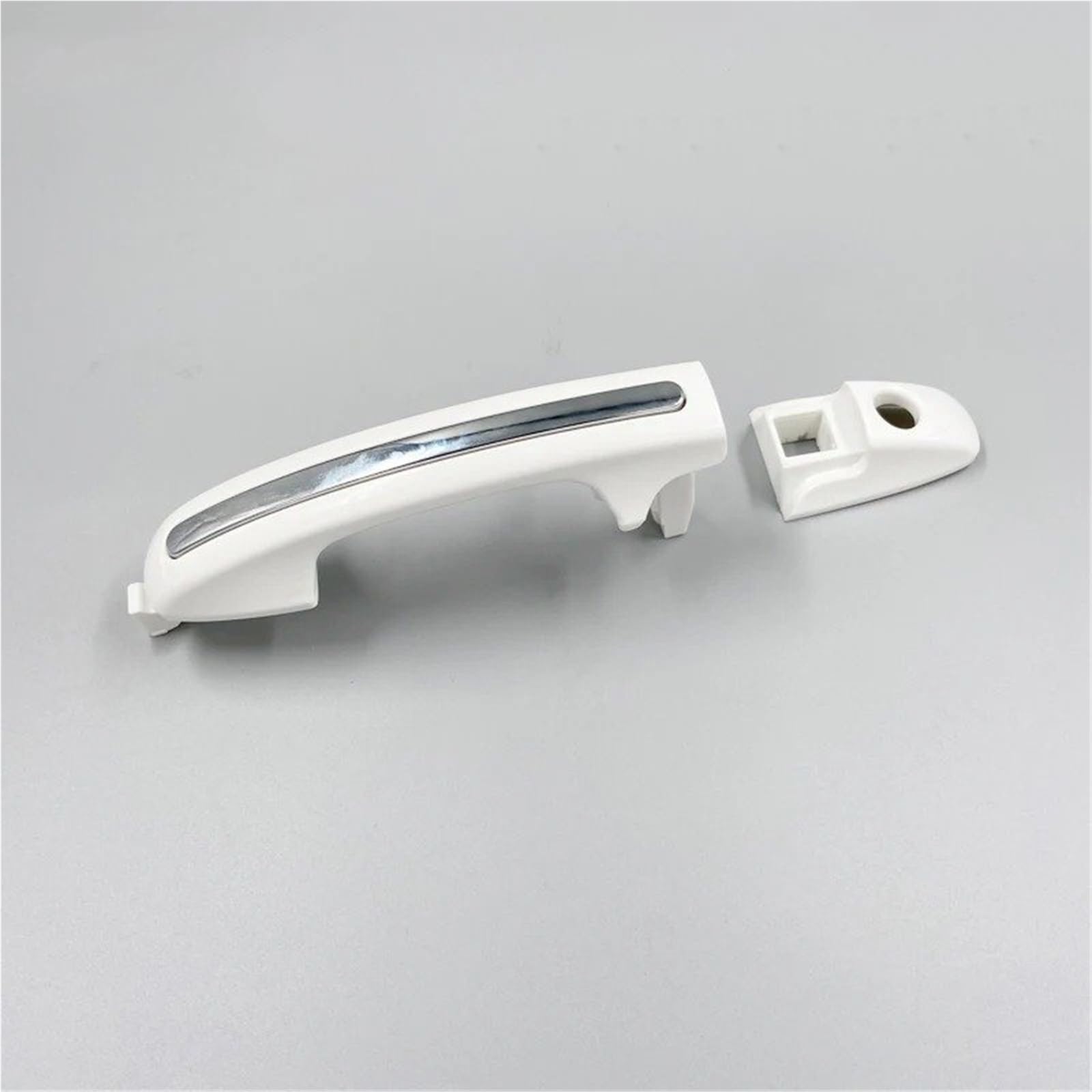 DUDUYANG Car Outside Door Handle for Foton for Tunland E3 E5 Pickup Door Outer Handle White with Chrome