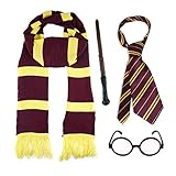 Bufanda (142cm)+ Corbata + gafas + Varita (con Sonido & Claro) - PILAS INCLUIDAS