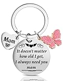 Mothers Day Gifts for Mom from Daughter Son,Funny Birthday Mom Gifts for Wife from Husband, Christmas Small Stocking Stuffers Secret Santa Gift Ideas Keychain for Cool Mother Mama Grandma Women Her