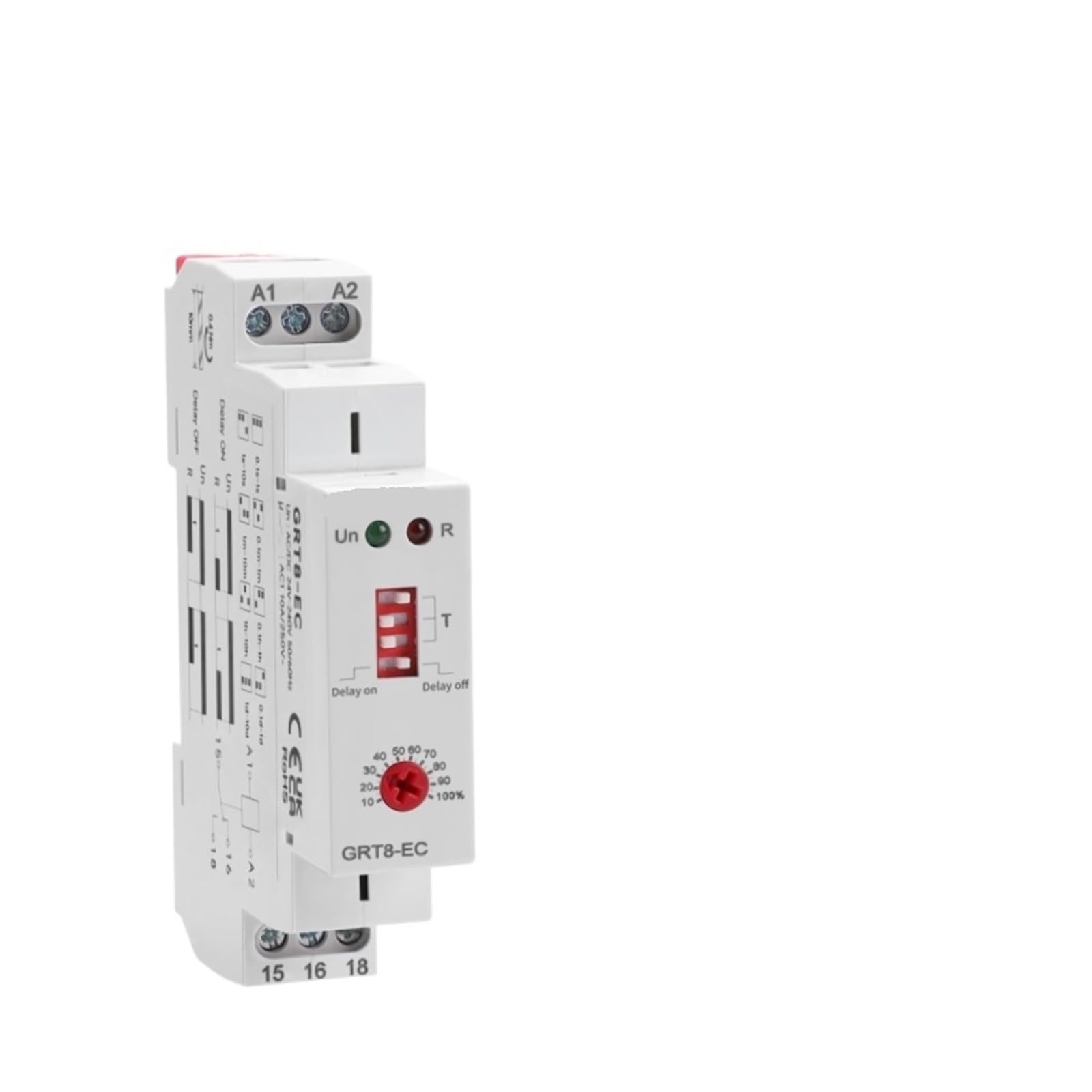 OSHZIKJII Relay AC220V/DC24V AC380V ACDC24V-240V(GRT8-EC ACDC24V-240V)