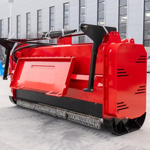 72\'\' Drum Forestry Mulcher Attachments for Heavy Duty Skid Steer Loader, Hydraulic Mower Attachment with 50 cutting teeth, Brush Cutter for Land Clearing, Bush Clearing, Handling Wood - Thumbnail 7