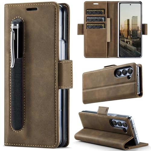 Coque Samsung Galaxy Z Fold 5 marron pour eviter les rayures et chutes
