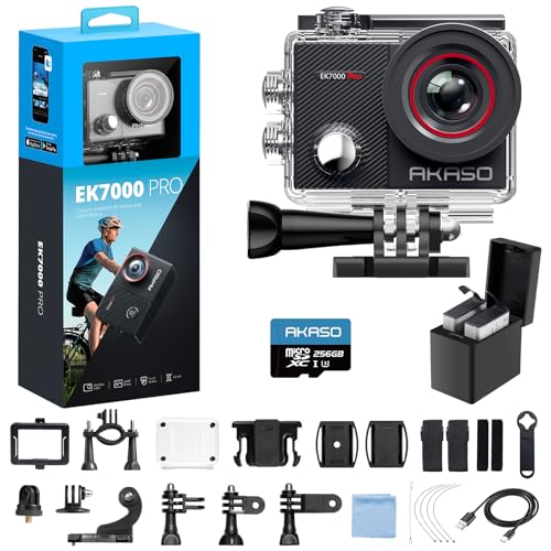 Amazon | AKASO EK7000 Pro 4K アクションカメラ + 256GBメモリカード