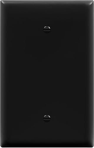 ENERLITES Blank Device - Placa de pared para dispositivo, cubierta en blanco jumbo, acabado brillante, de gran tamaño, 1 banda, 5.5 x 3.5 pulgadas,