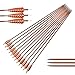 NIKA ARCHERY 30 inch Feather Carbon Arrows Wood Camo Shaft SP400 for Outdoor Target Hunting 12 pcs