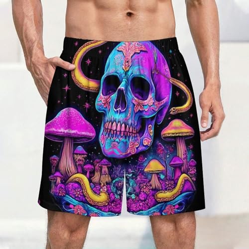 Lounge Pajama Bottoms for Men, Soft Comfy Pajama Short with Elastic Waistband Sleep Pjs Pants2