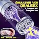 Elektrischer Masturbator Masturbieren für Männer 7 Teleskop & Rotation & Vibration & Saugen Sexspielzeug für die Männer Zungenlecken Blowjob Taschenmuschi Masturbatoren Penis Massage