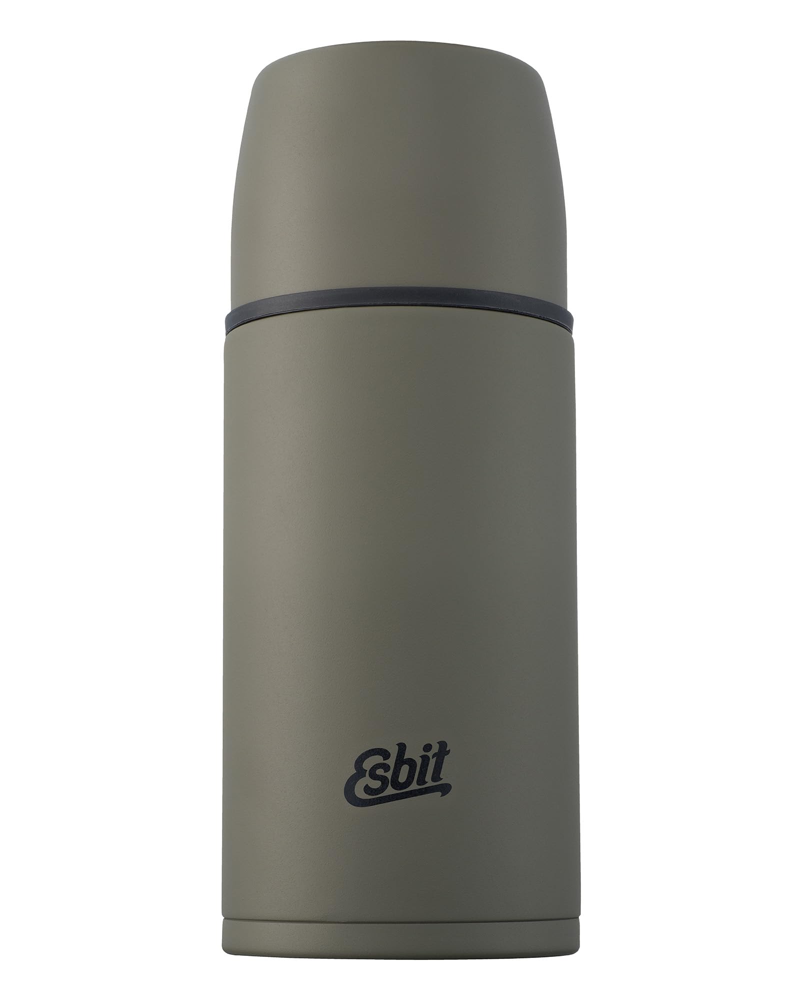 Esbit Classic Insulated Flask 750 ml - Thermos Flask for Hot and Cold - Thermos Flask with 2 Cups - Stainless Steel Drinking Bottle - Leak-Proof - Olive Green