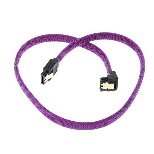 Cable SATA III 7 Pin con conector recto y ángulo de 90° miniatura 6