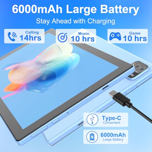 Image of CP20S Android 15 Tablet 10 inch Tablets (Blue)