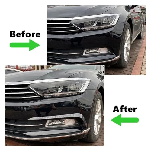 Diffuseur pare-chocs avant VW Passat B8 2017-2019 noir brillant