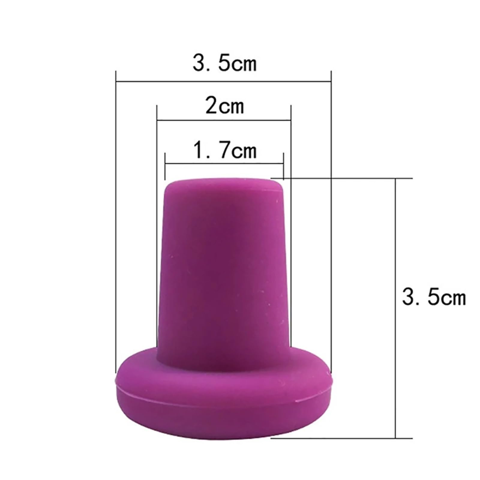 Tappo di Bottiglia in Silicone Alimentare da 10 Pezzi per | Condimento riutilizzabile con tappo in gomma universale sigillante a prova di perdite(H Rose Red 17.5G)