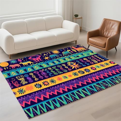 Tapis salon imperméable grand format lavable en machine 120x180cm - 2