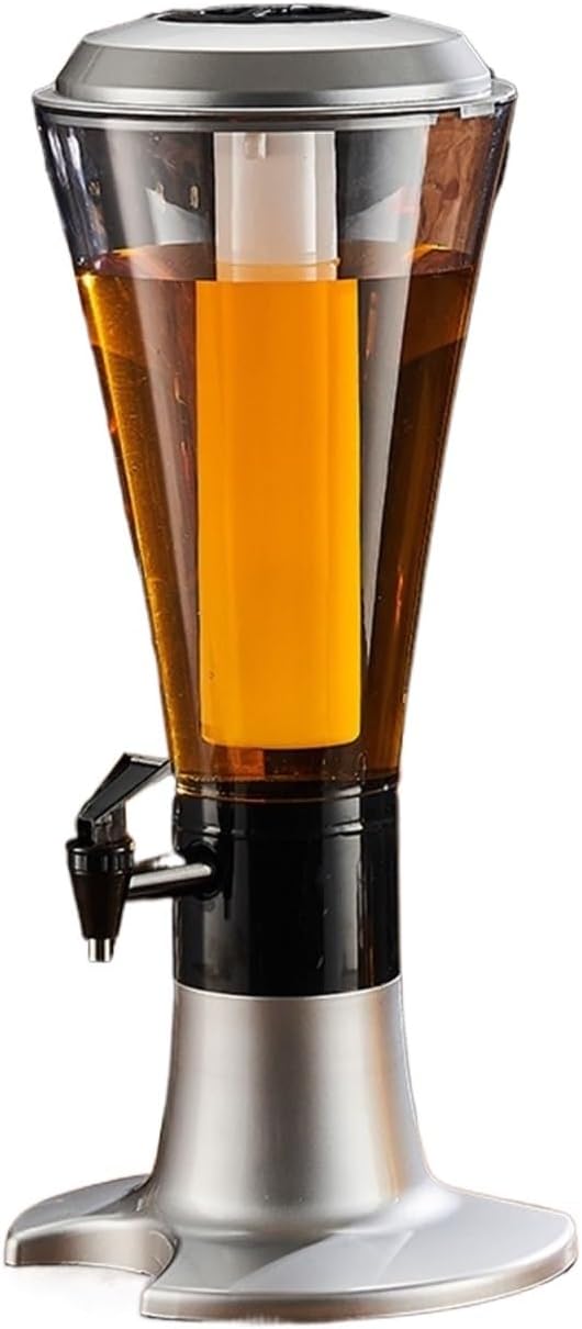 ドリンクサーバー 蛇口付き ドリンクディスペンサー ビールサーバー 3L 大容量 広口 LEDライト付き 七色 ピッチャー ジャグ ディスペンサー  酒ウォーターサーバー 飲料ドリンクディスペンサー、アイスチューブ付きドリンククーラー、ホームバー ドリンクサーバー( ビール ... ディスペンサー 酒ウォーターサーバー 飲料ドリンクディスペンサー、アイスチューブ付きドリンククーラー、ホームバー ドリンクサーバー(
