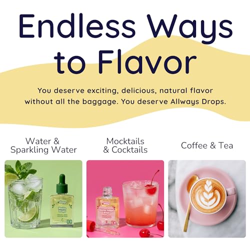 Image of Allways Drops Pina Colada Water Enhancer | Sugar Free | 50 Servings