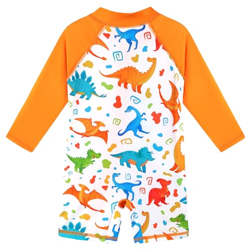 Image of XFGIRLS Baby /Toddler Girls Swimsuit Long Sleeve One-Piece Bathing Suit Rash Guard