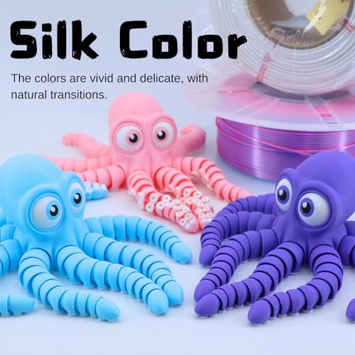 Image of 3D Printed Cute Octopus Toys,Flexible Joint 3D Printed Animals(Pink) | boy toys age 6-8,Animal Figurine,Easter Basket Stuffers for Kids, 3D Printed toys, Classroom Prizes Supplies