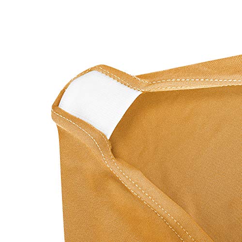 Image of Peomeise 4FT Spandex Table Cover Rectangular Stretch Spandex Tablecloth (Gold,4FT)