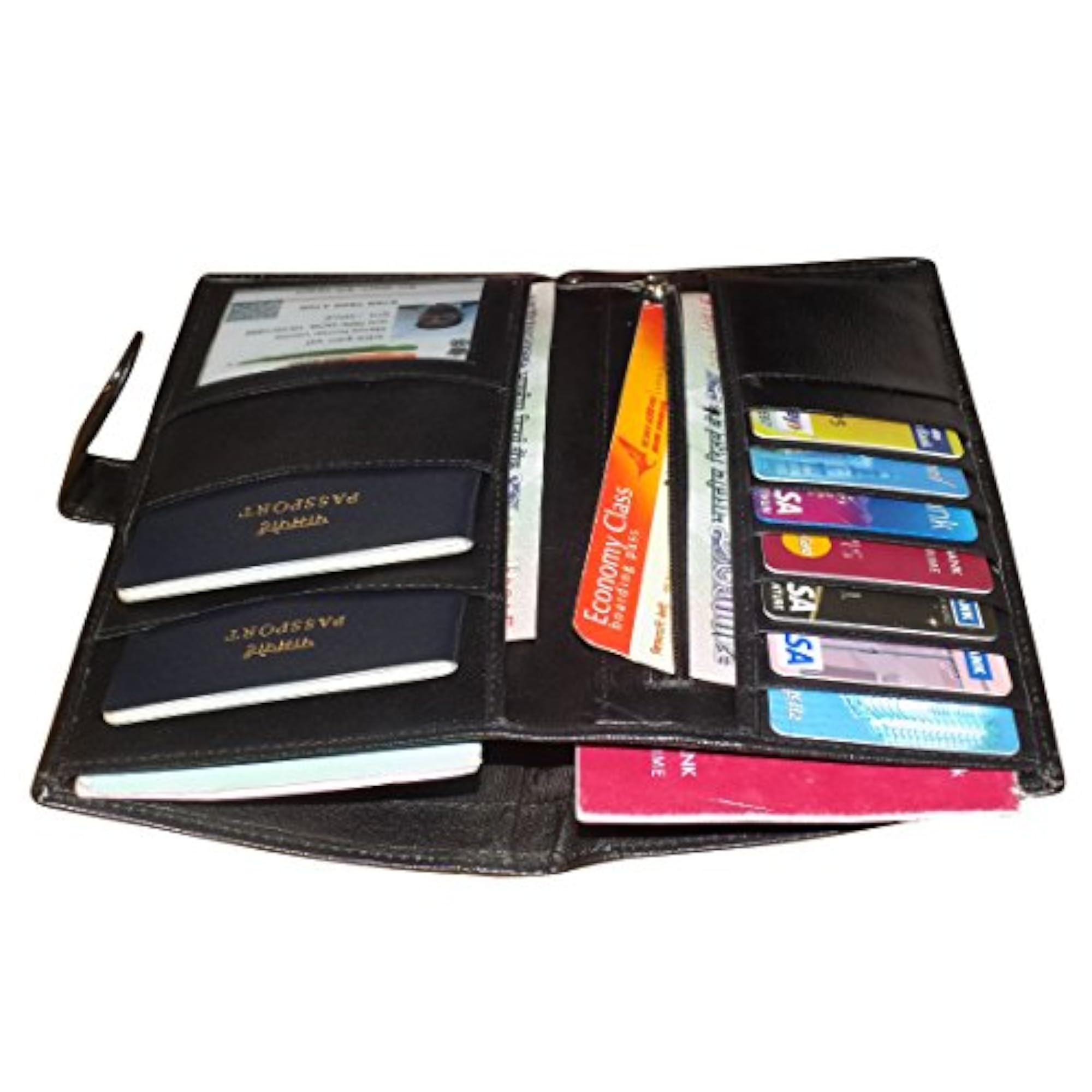 Leather Men's & Women's Passport Case Holder