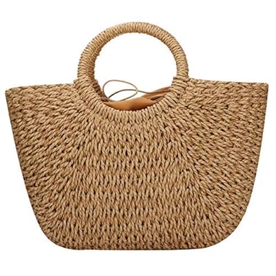 small straw beach bag