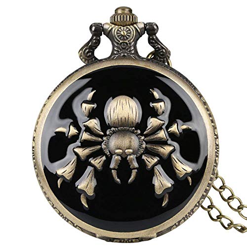 Orologio Da Tasca Meccanico Mezzo Cacciatore – Stile Retrò Con Incisioni E Catena, Carica Manuale, Regalo Unico