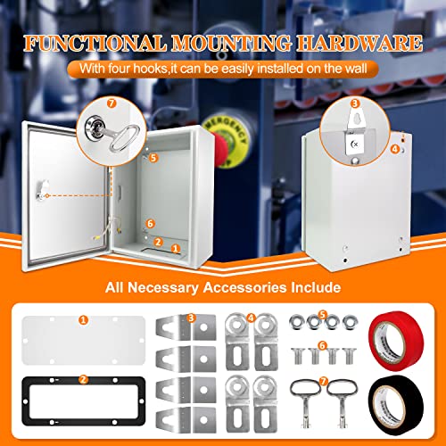 Kinchoix Outdoor Electrical Box 20 x 16 x 8'' Nema 4X Enclosure