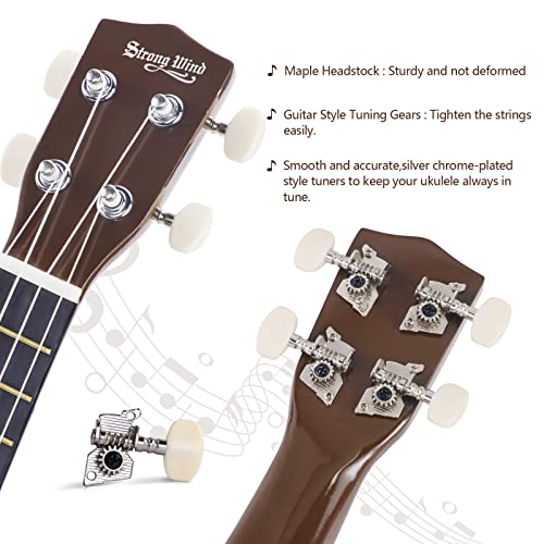Strong Wind Ukulélé soprano en tilleul de 53,3 cm pour débutants, quatre cordes, ukulélé hawaïen pour adultes et… - Les Beatles, Paul McCartney, John Lennon, RIngo Starr, George Harrison Strong Wind Ukulélé soprano en tilleul de 53,3 cm pour débutants, quatre cordes, ukulélé hawaïen pour adultes et… – Image 6