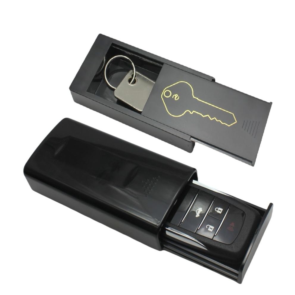 Hide a Magnetic Key Holder Emergency Box Secret Safe Spare Car Home House Key Hide (1S+1L)
