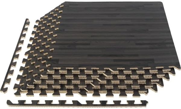 Azulejos de espuma EVA, alfombrillas de rompecabezas de madera para piso, azulejos de espuma entrelazados para habitación familiar o suelo de