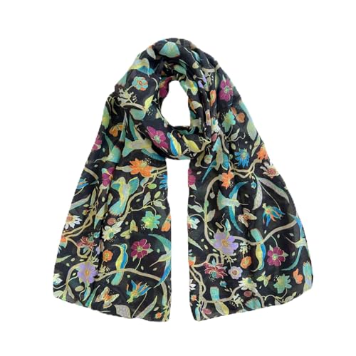 CYian Scarf for Women Bird Floral Printed Scarves...