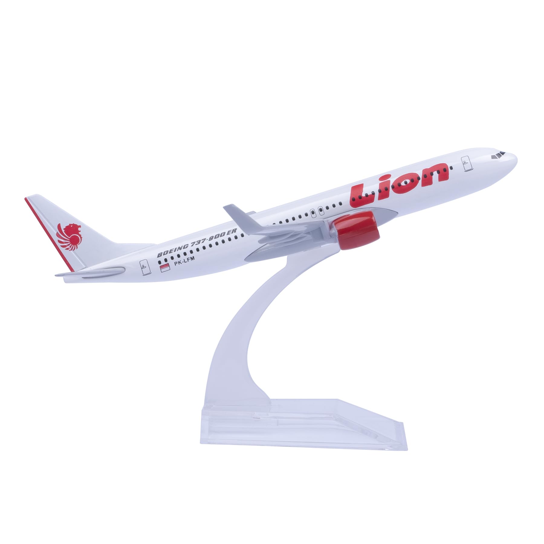 Bswath Model Lion B737 1:400 Scale Model Plane Die-cast Alloy Airplane for Adult Hobbyists, Aviation Enthusiasts