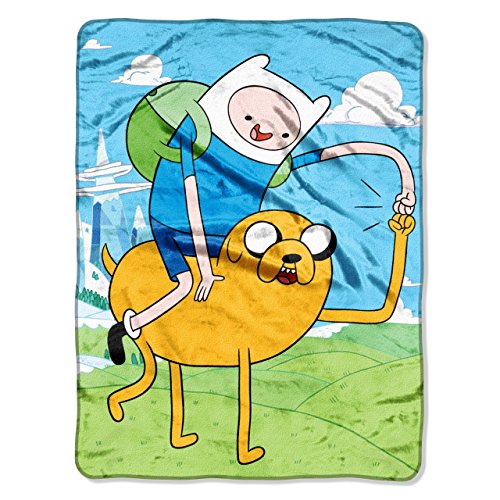 The Northwest Company Adventure Time, Fist Pump Micro Raschel Throw, 46