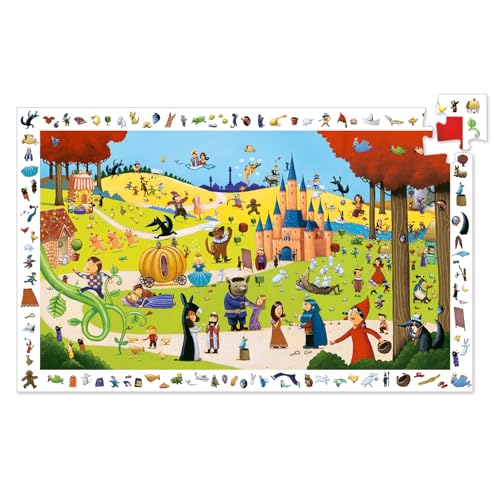 DJECO Tales Observation Jigsaw Puzzle + Poster, 24601, 1000