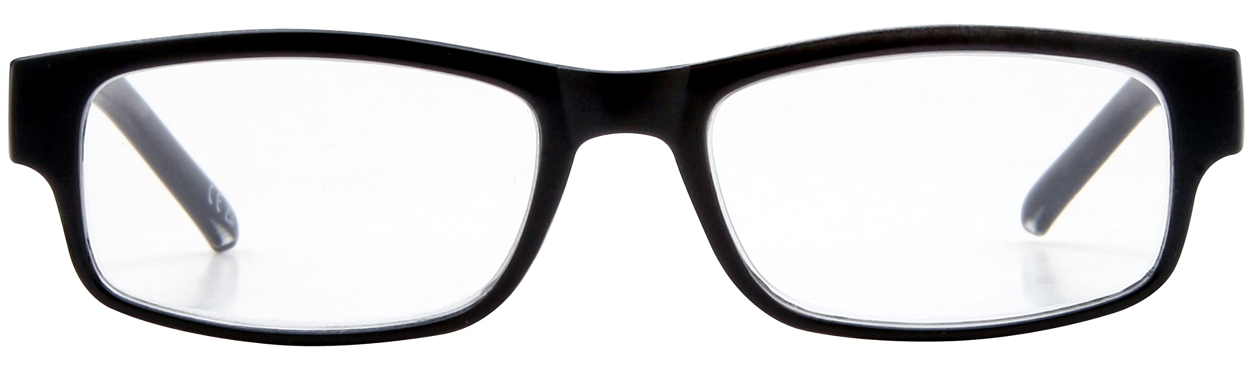 Foster Grant "Glasgow" Reading Glasses Glossy Black Multiple Magnifications