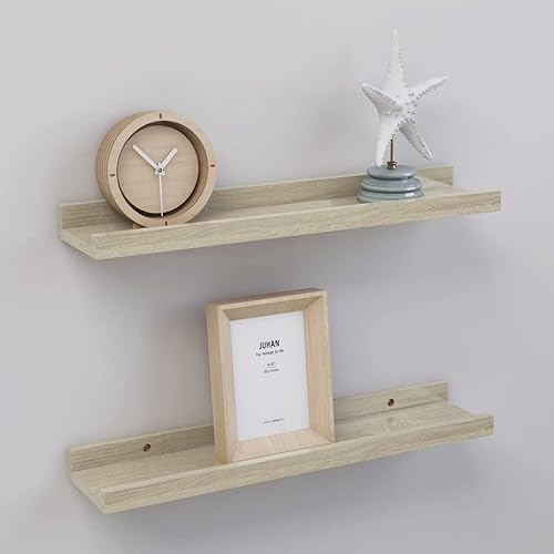 Miniatura 3 de Wall Shelves -SKM Wall Shelves 2 pcs Sonoma Oak 15.7"x3.5"x1.2"