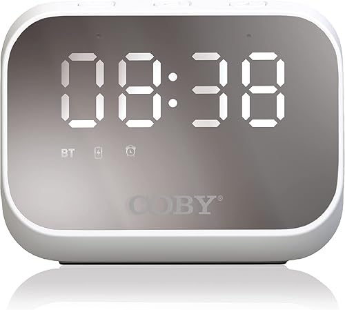 Miniatura 9 de Coby Alarm Clock Wireless Bluetooth Speaker  Alarm Clocks for Bedrooms  Portable Rechargeable Wireless Speaker  Digital Clock for Bedroom Camping
