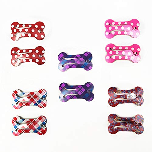 30 Pcs Puppy Cat Dog Hair Clips 1" Min Bone Clips Multicolor Dog Topknot Bows Dog Grooming Bows Pet Supplies Dog Bows Dog Hair Accessories - Image 3