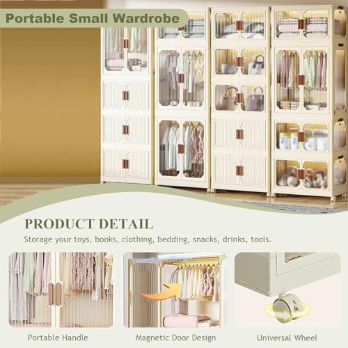 Perchero portátil de dormitorio mueble auxiliar plástico con ruedas 5