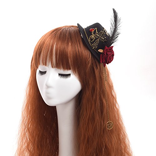 GRACEART Steampunk Mini Top Hat Costume Accessory(Size: S) steampunk buy now online GRACEART Steampunk Mini Top Hat Costume Accessory(Size: S) steampunk buy now online