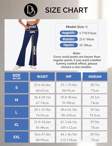Desol V Cross Schlaghose Jeanshose Damen, High Waist Jeans Damen Stretch mit 4 Taschen, Flared Jeans, Bootcut Hose Damen für Party, Freizeit – Bild 6