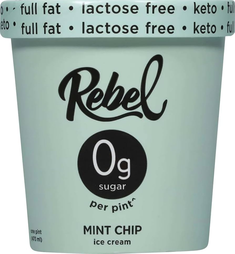 Amazon.com: Rebel Ice Cream - Low Carb, Keto - Mint Chip (8 Count