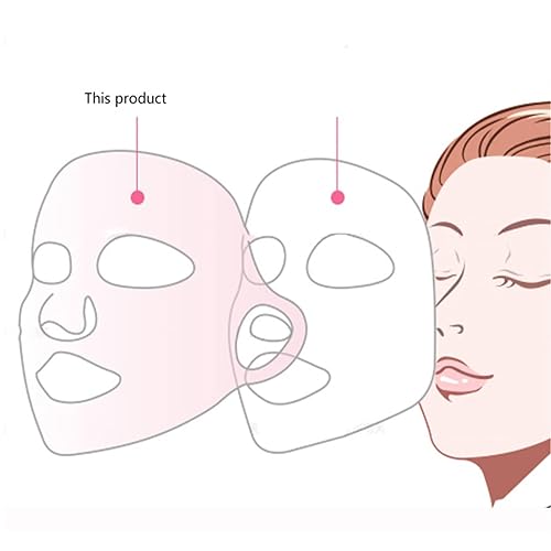 Miniatura 4 de Cubierta hidratante para máscara facial, hoja de máscara facial de silicona reutilizable para mujeres, cuidado de la piel, soporte para máscara
