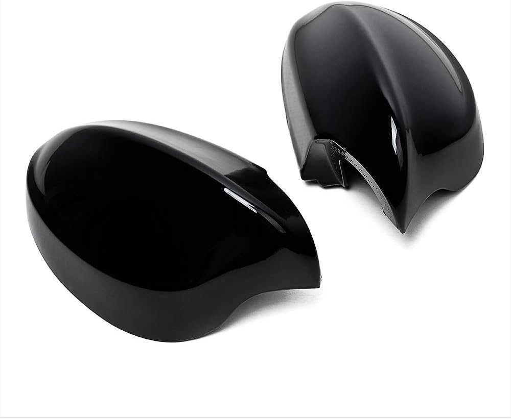 Left Right Rear Wiew Side Mirror Cover Caps Compatible with 2005-2008 BMW E90 E91 323i 325i 328i 335i Pre-LCI (Glossy Black)