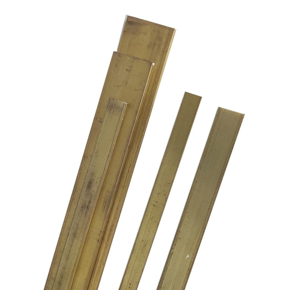 Piastra a Riga Di Ottone Striscia in Ottone H59 Spessore Della Barra in Ottone 3 Mm ~ 10 Mm Taglio Fatto Fai -Da -Te/4 Mm-30Mm-25 Mm 2Pcs