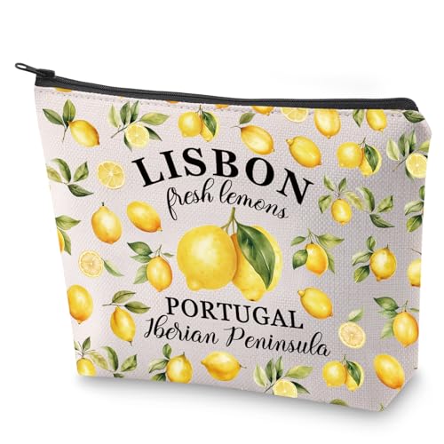 Portuguese Mom Cosmetic Bag Portugal Souvenir Gift Lisbon Portugal Iberian Peninsula Gift for Portuguese (Lisbon)