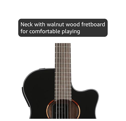 Amazon.com: Yamaha NTX1 BL Cutaway Acoustic-Electric Nylon-String
