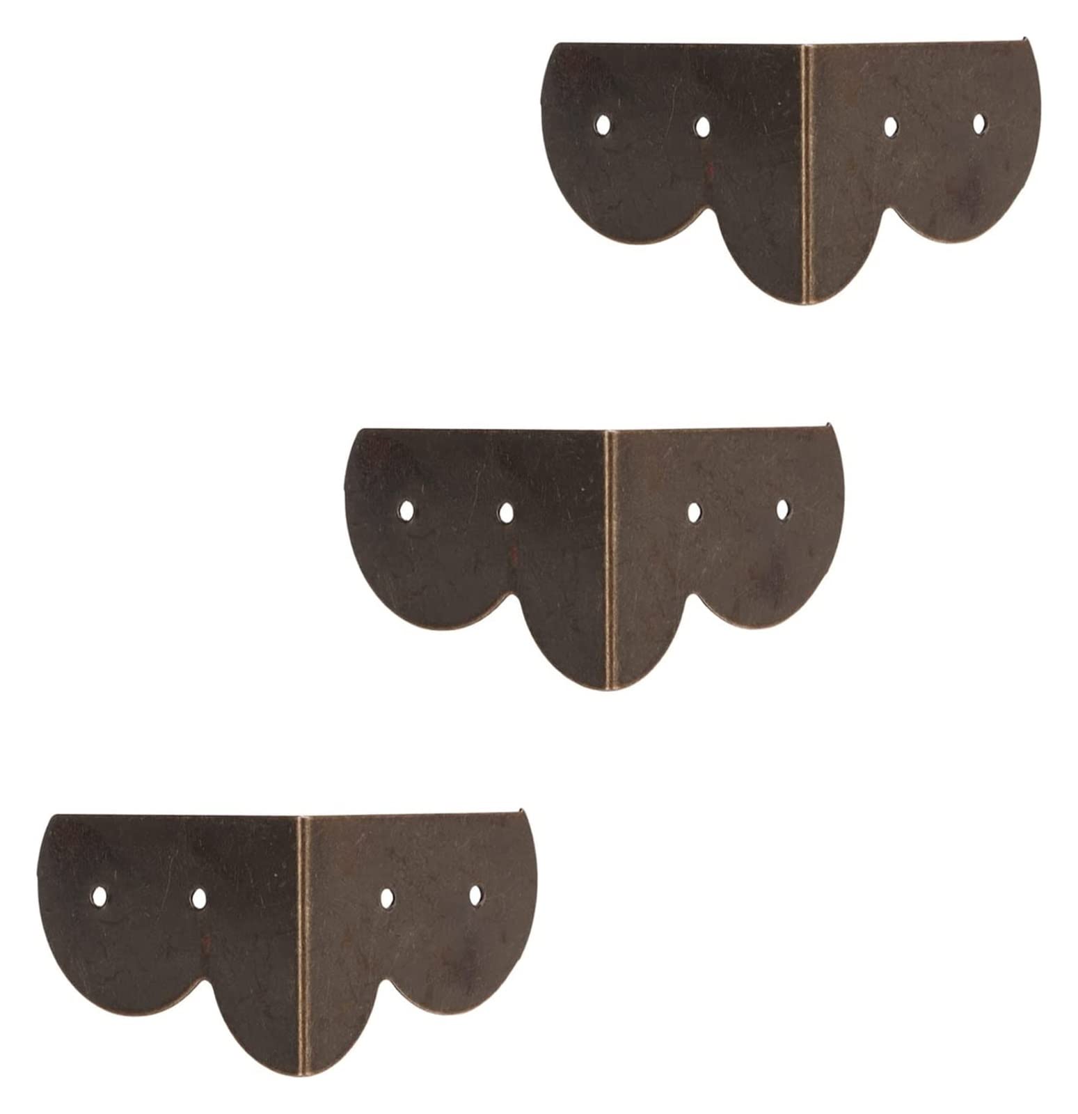Paraspigoli, Angoli Decorativi for scatole in Bronzo Antico