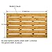 GOBAM Bamboo Bath Mat, Large, 26 x 15.8 x 1.3 inches - Non-Slip - Floor Mat for Bathroom, Spa, Sauna, Kitchen, Indoor & Outdoor Spaces, Shower Mat for Bathroom Decor - Natural