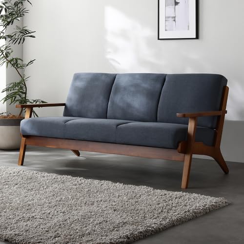 RASIK �\�t�@�[ 3�l�|�� 3�l�p �l�C�r�[ �I�t�� �ؘg �V�R�� �t�@�u���b�N �k���� VARANOJD ���@�[���l�C�h